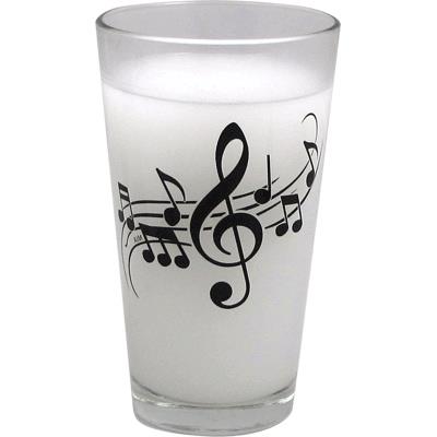 REGALO - VASO (LARGO) CON NOTAS MUSICALES