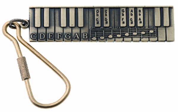 REGALO - LLAVERO DE TECLADO DORADO *DESCATALOGADO*