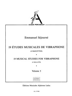 SEJOURNE E. - ESTUDIOS MUSICALES VIBRÁFONO V.5 (4 BAGUETTES) (19) -