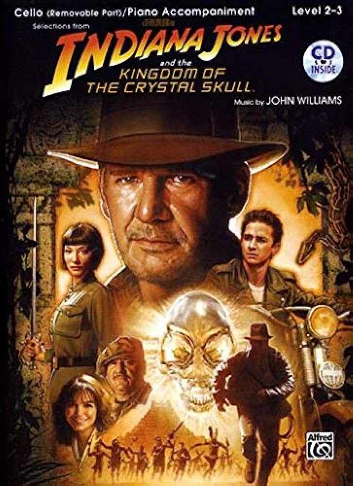 WILLIAMS J. - INDIANA JONES (THE KINGDOM CRISTAL SKULL) +CD CELLO Y PIANO