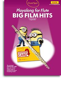 ALBUM - GUEST SPOT - BIG FILM HITS PLAYALONG FLUTE+DOWLAND CARD