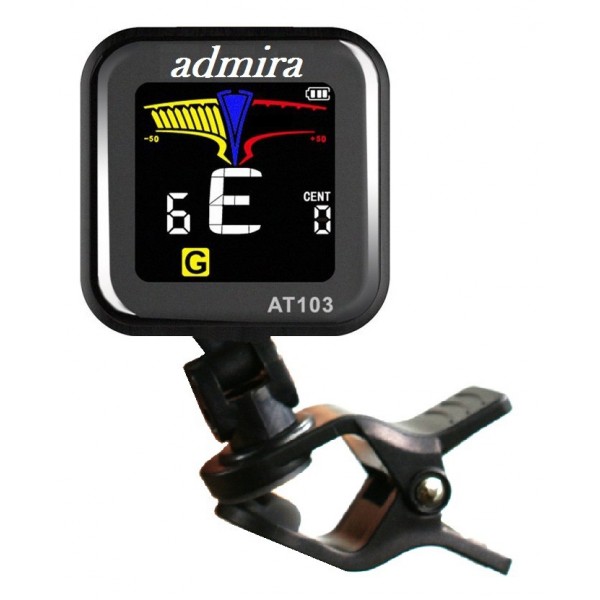 AFINADOR CROMATICO - ADMIRA AT103 CON PINZA Recargable por USB