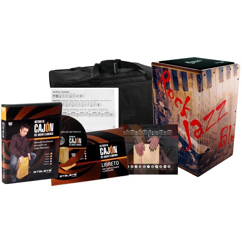 CAJON FLAMENCO - PACK GD MOD. JAZZ (+DVD +FUNDA +ASIENTO)