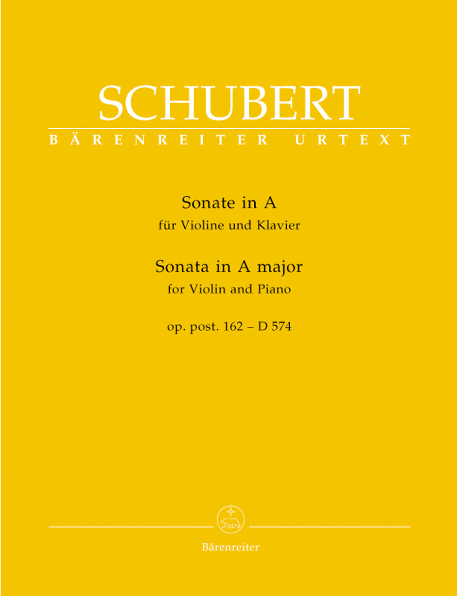 SCHUBERT F. SONATA VIOLIN LA M OP. POST. 162 D 574