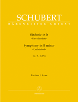 SCHUBERT F. - SINFONIA Nº 7 SI m D759 INACABADA URTEXT