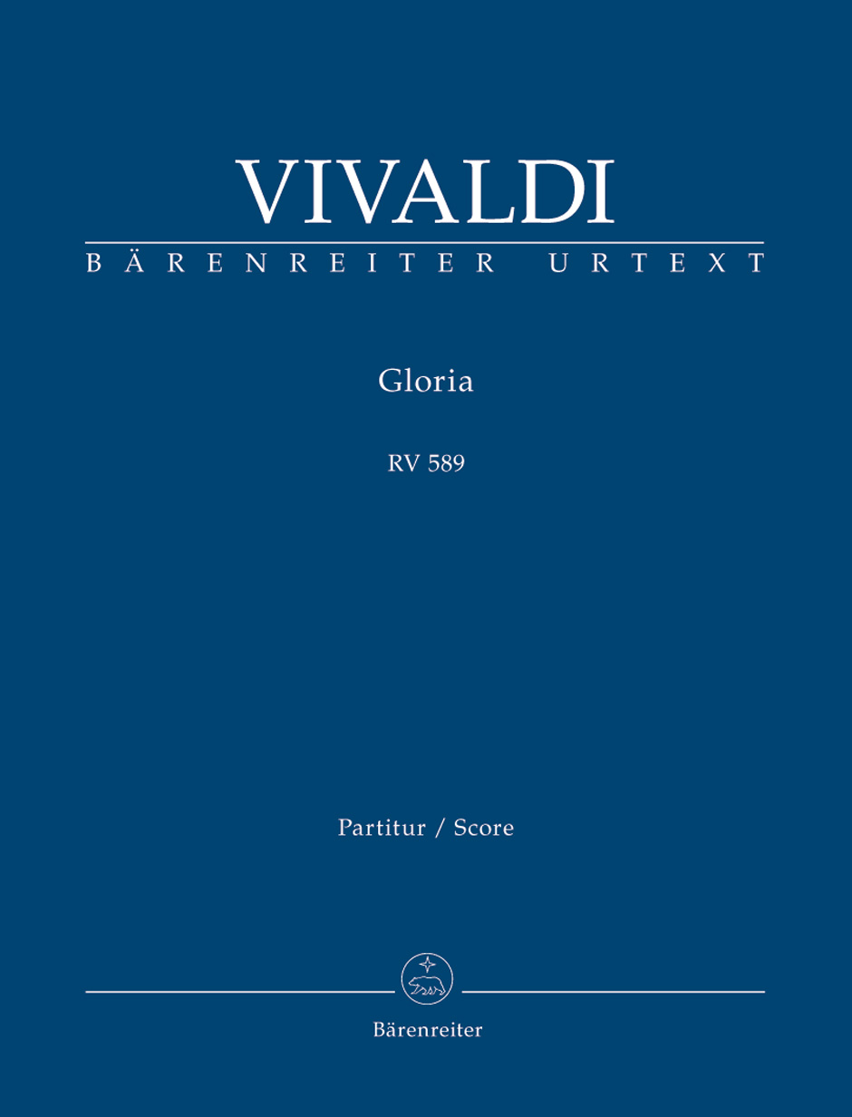 VIVALDI A. - GLORIA RV 589 SCORE URTEXT