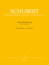 SCHUBERT F. -  SCHWANENGESANG D957- TAUBENPOST D965A LOW V.