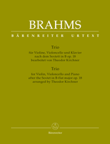 BRAHMS J. - TRIO SIM (VL/CH/P) DEL SEXTETO OP.18
