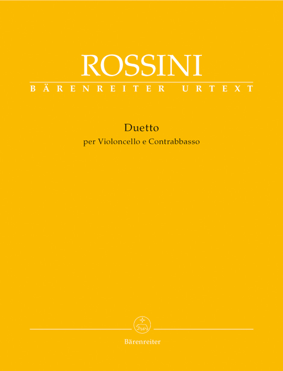 ROSSINI G. - DUETO PARA VIOLONCHELO Y CONTRABAJO