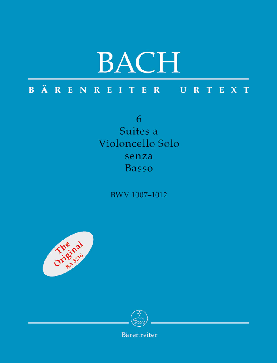 BACH J.S. - SUITES (6) (LUJO) PARA VIOLONCELLO URTEXT BWV 1007-1012
