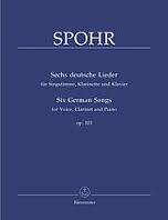 SPOHR L. - CANCIONES ALEMANAS (6) OP.103 VOZ CLARINETE Y PIANO