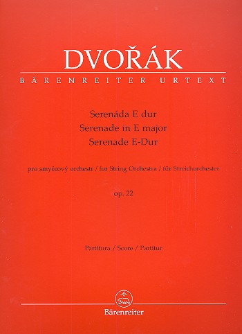DVORAK A. - SERENATA CUERDAS OP.22 URTEXT
