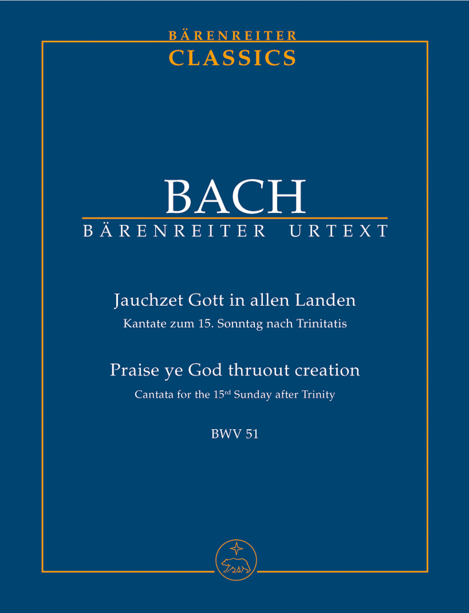 J.S.Bach.- Jauchzet Gott In allen Landen -Kantate BWV51