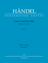 HANDEL G.F. - LUCIO CORNELIO SILLA HWV10 URTEXT