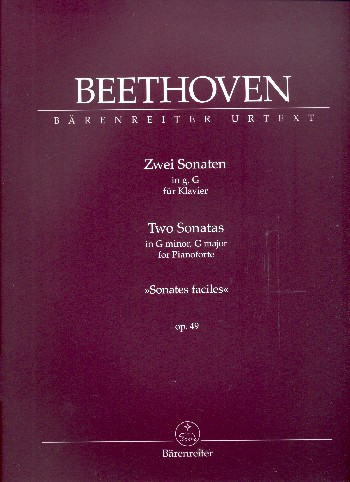 BEETHOVEN L.V. - DOS SONATAS OP.49 -SOLm -SOLM "SONATAS FACILES "