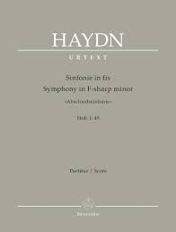 HAYDN J. - SINFONIA Nº45 DO M (LOS ADIOSES) - HOB.I:45