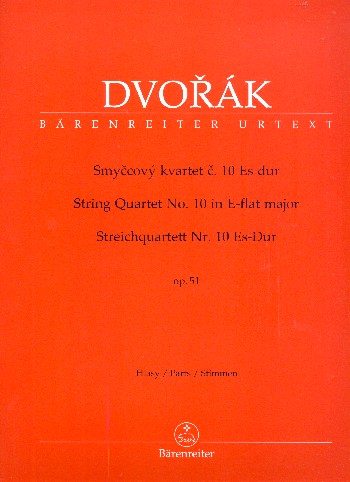 DVORAK A. - CUARTETO Nº 10 MIbM OP.51 URTEXT