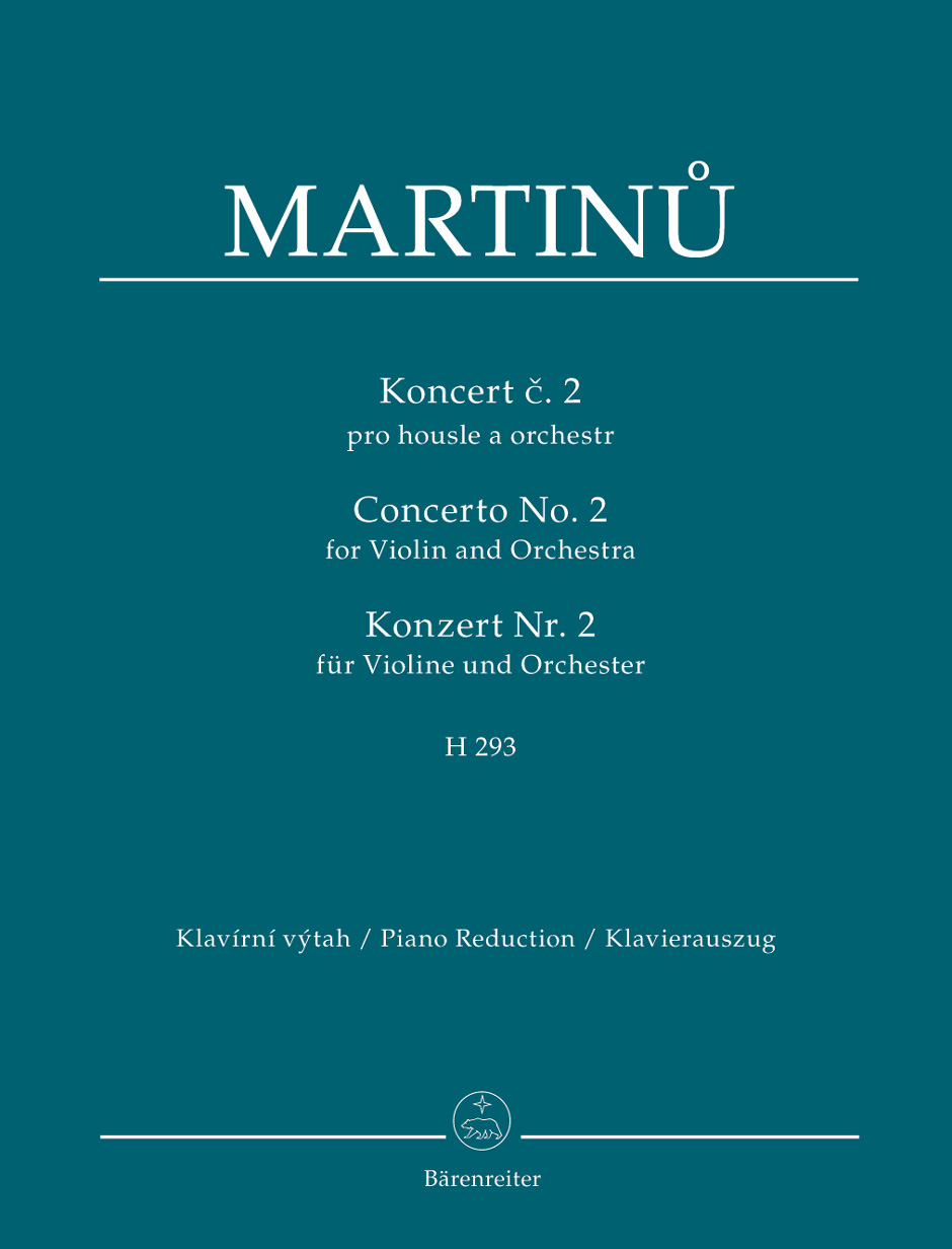 MARTINU B. - CONCIERTO Nº2 VIOLIN H293 URTEXT