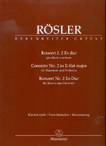 RÖSLER J.J. - CONCIERTO Nº 2 MIbM PIANO URTEXT