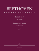 BEETHOVEN L.V. - SONATA FA M OP.54 URTEXT
