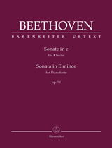 BEETHOVEN L.V. - SONATA MI m OP.90 URTEXT