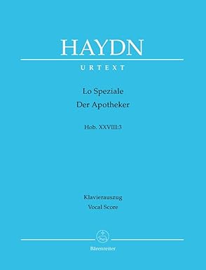 Haydn Joseph - Lo Speziale - Der Apotheker Hob.XXVIII:3 - (SATB)