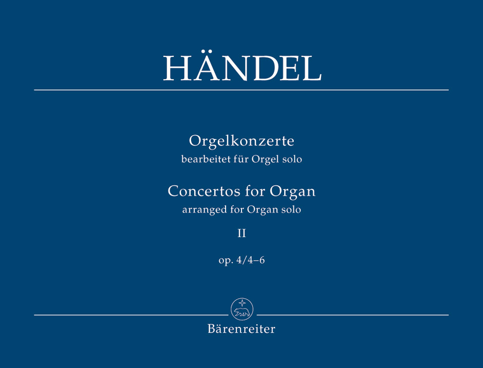HANDEL G.F. - CONCIERTOS ORGANO OP 4/4-6 V.2 - URTEXT