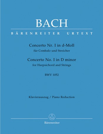 BACH J.S. - CONCIERTO RE m URTEXT - BWV.1052