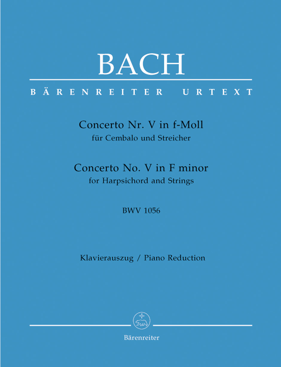 BACH J.S. - CONCIERTO Nº5 FA m URTEXT - BWV.1056