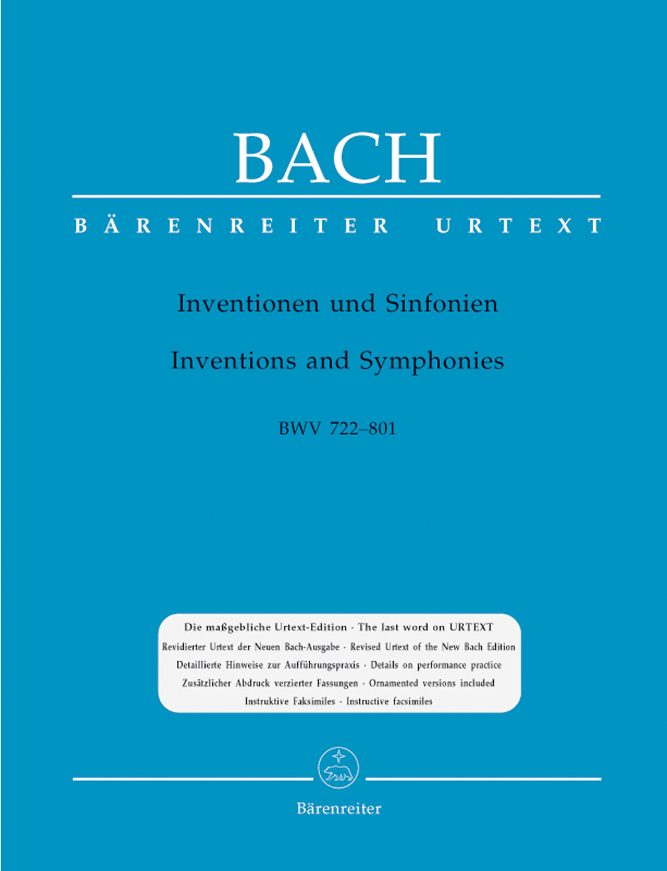 BACH J.S. - INVENCIONES Y SINFONIAS URTEXT - BWV.772-801