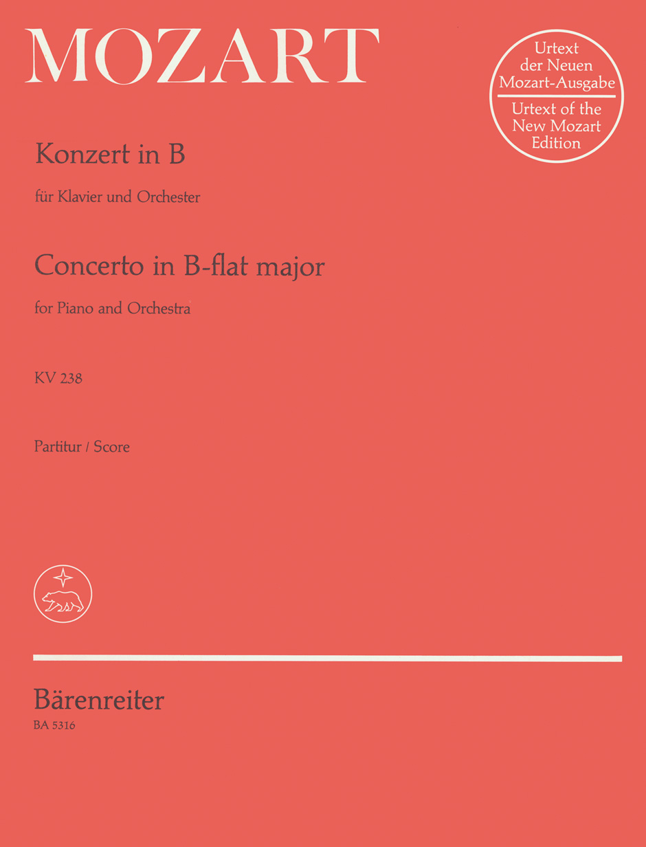 MOZART W.A. - CONCIERTO Nº6 SIb M URTEXT - KV.238