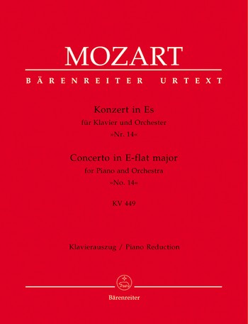 MOZART W.A. - CONCIERTO Nº14 MIb M URTEXT - KV.449