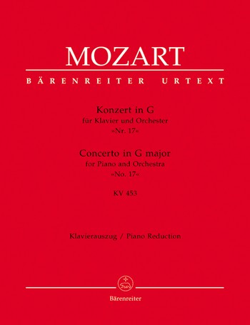 MOZART W.A. - CONCIERTO Nº17 SOL M URTEXT - KV.453