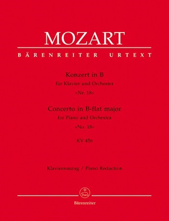 MOZART W.A. - CONCIERTO Nº18 SIb M URTEXT - KV.456