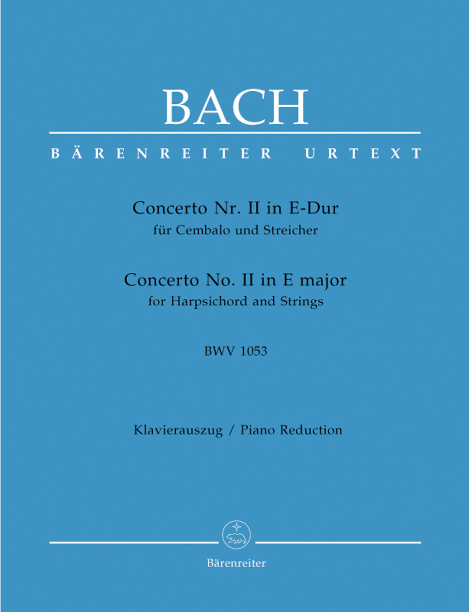 BACH J.S. - CONCIERTO N º2 MI M URTEXT - BWV.1053
