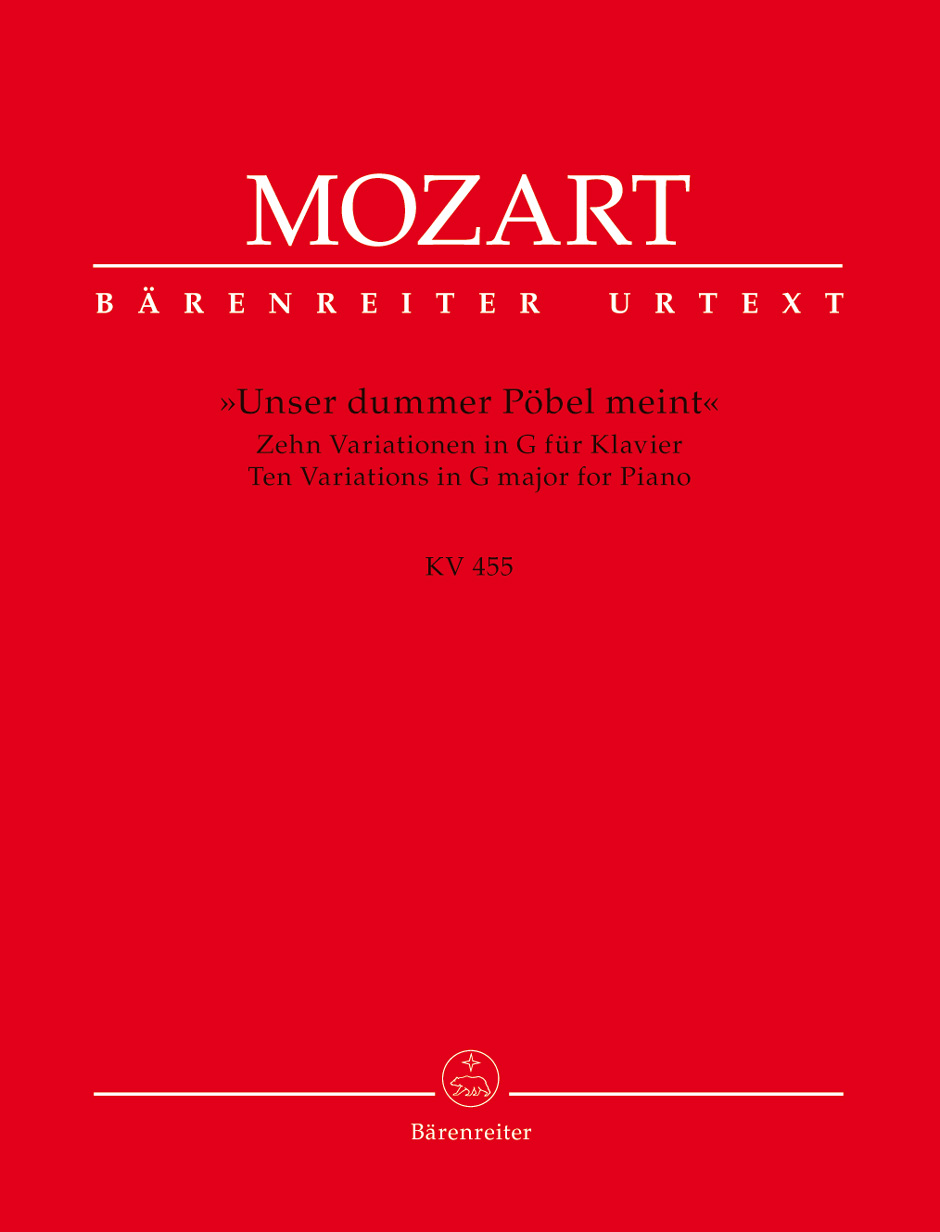 MOZART W.A. - VARIACIONES SOL M URTEXT (10) - KV.455