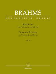 BRAHMS J, - SONATA MI m OP.38 URTEXT