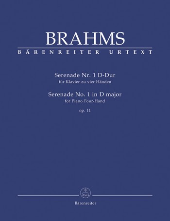 BRAHMS J. - SERENATA Nº1 RE M URTEXT - OP.11