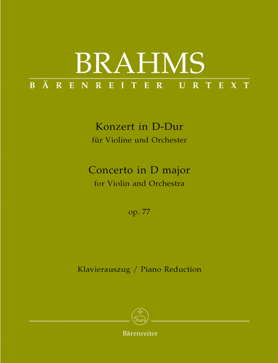 BRAHMS J. - CONCIERTO RE M OP.77 URTEXT