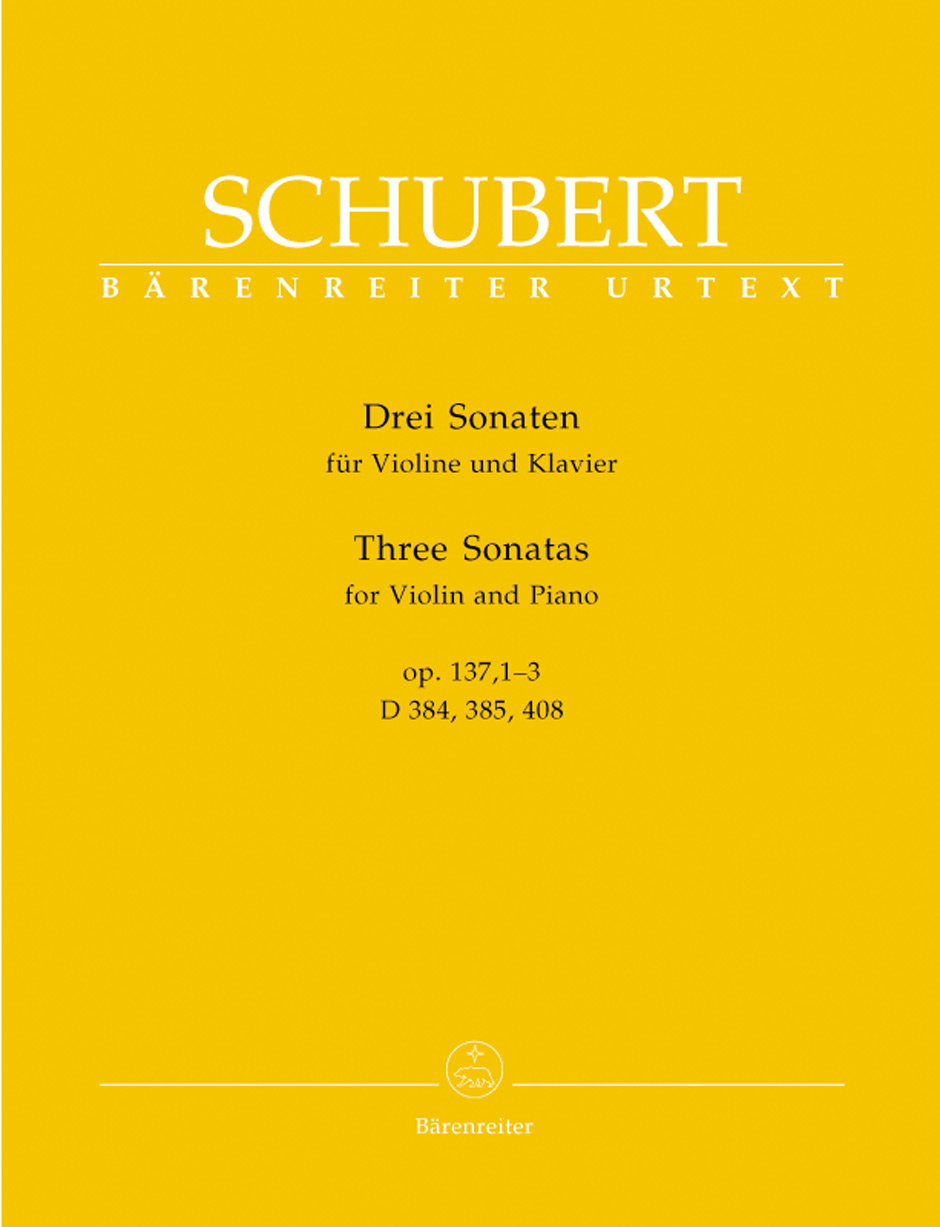 SCHUBERT F. - SONATINAS D.384-385-408 URTEXT - OP.137