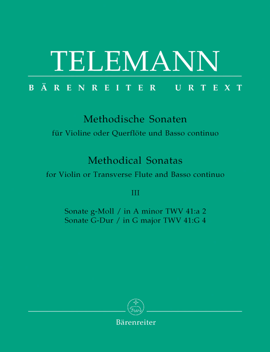TELEMANN G.P. - SONATAS METODICAS V.3 URTEXT -