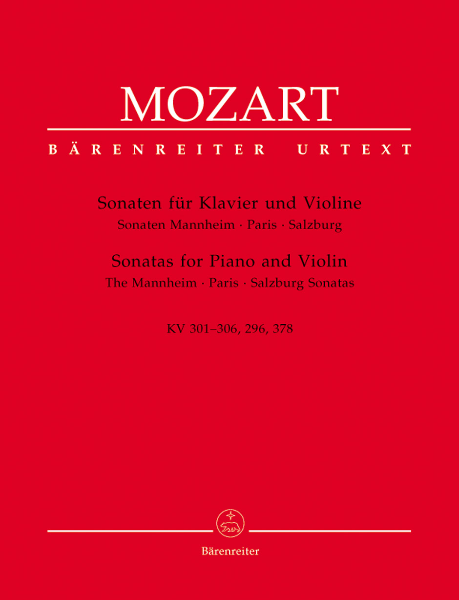 MOZART W.A. - SONATAS VIOLIN  (4) -URTEXT KV.301-306, 296, 378