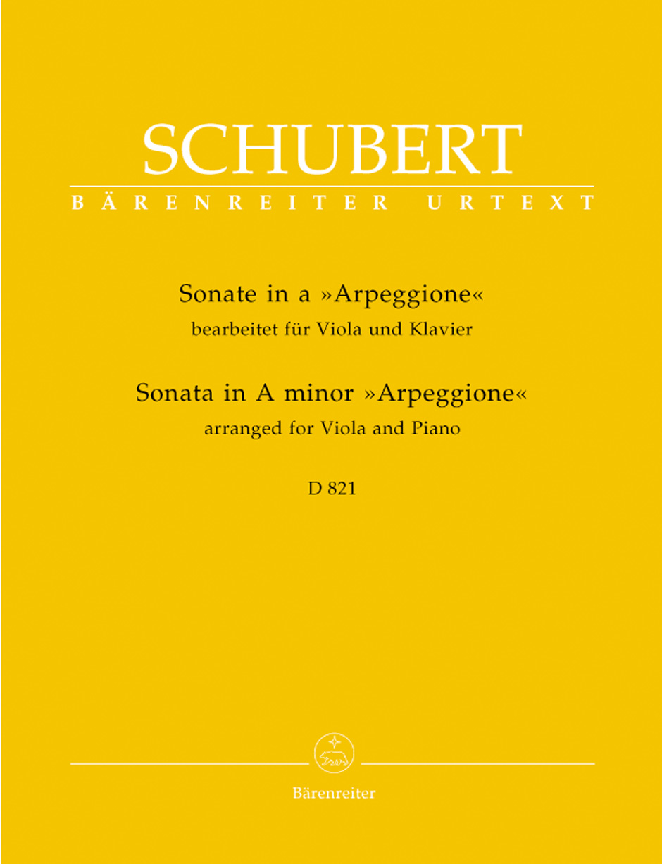 SCHUBERT F. - SONATA LA m ARPEGGIONE URTEXT - D.821 -VIOLA Y PIANO -