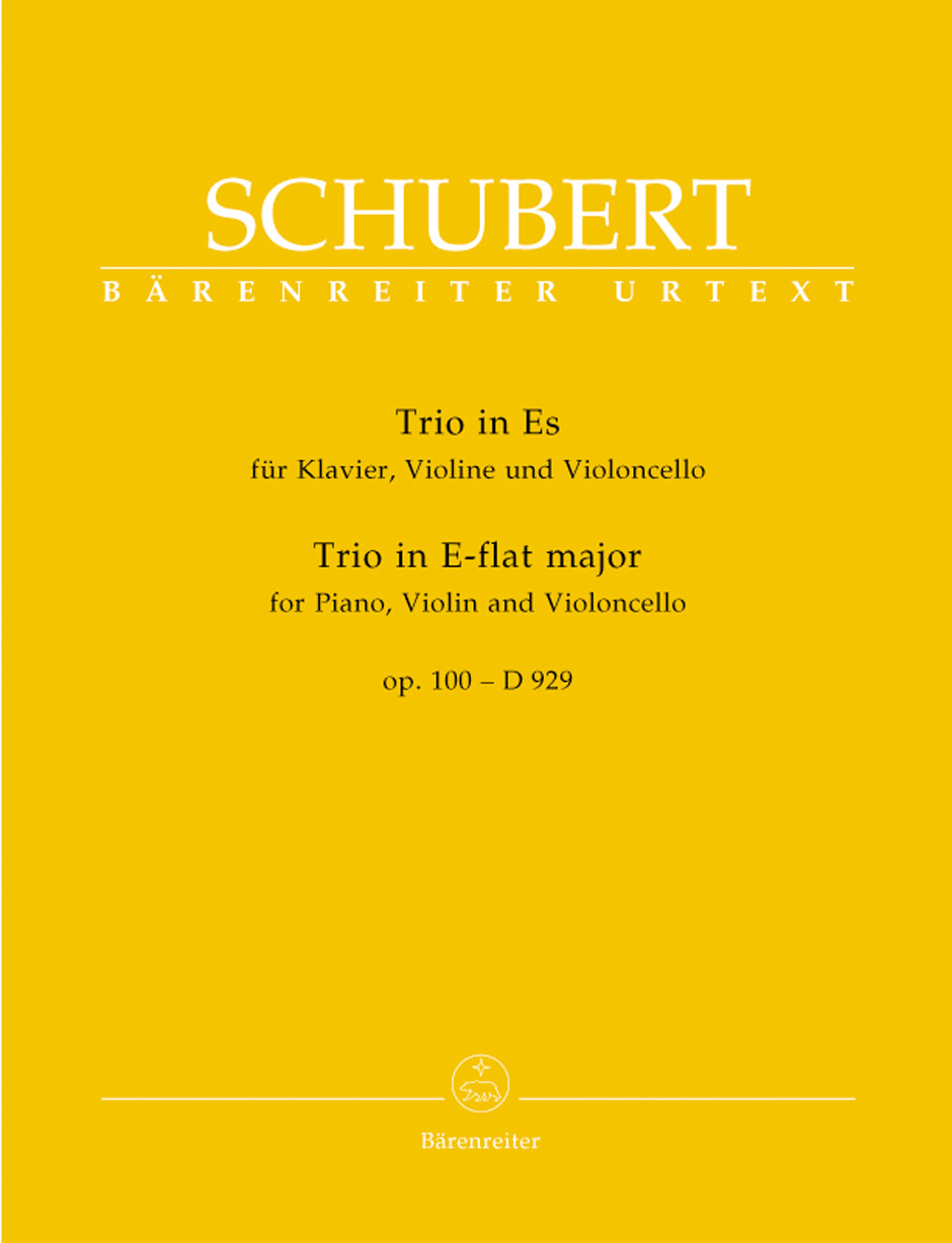 SCHUBERT F. - TRIO MIb M URTEXT (SC+PT) con piano - OP.100