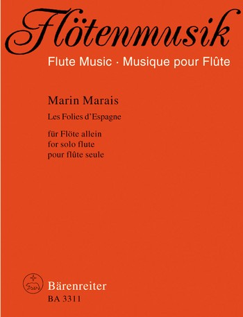 MARAIS M. - FOLIES D´ESPAGNE - FLAUTA SOLA