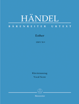 HANDEL G.F. - ESTHER HWV 50A URTEXT
