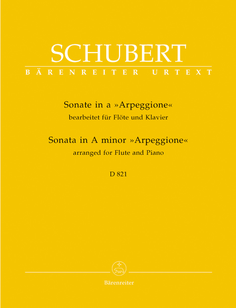 SCHUBERT F. - SONATA LA m ARPEGGIONE URTEXT - D.821- FLAUTA Y PIANO -