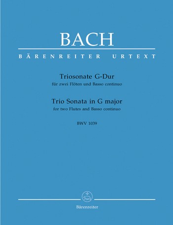 BACH J.S. - SONATA SOL M URTEXT - BWV.1039