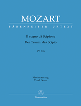 MOZART W.A. - IL SOGNO DI SCIPIONE KV 126 URTEXT
