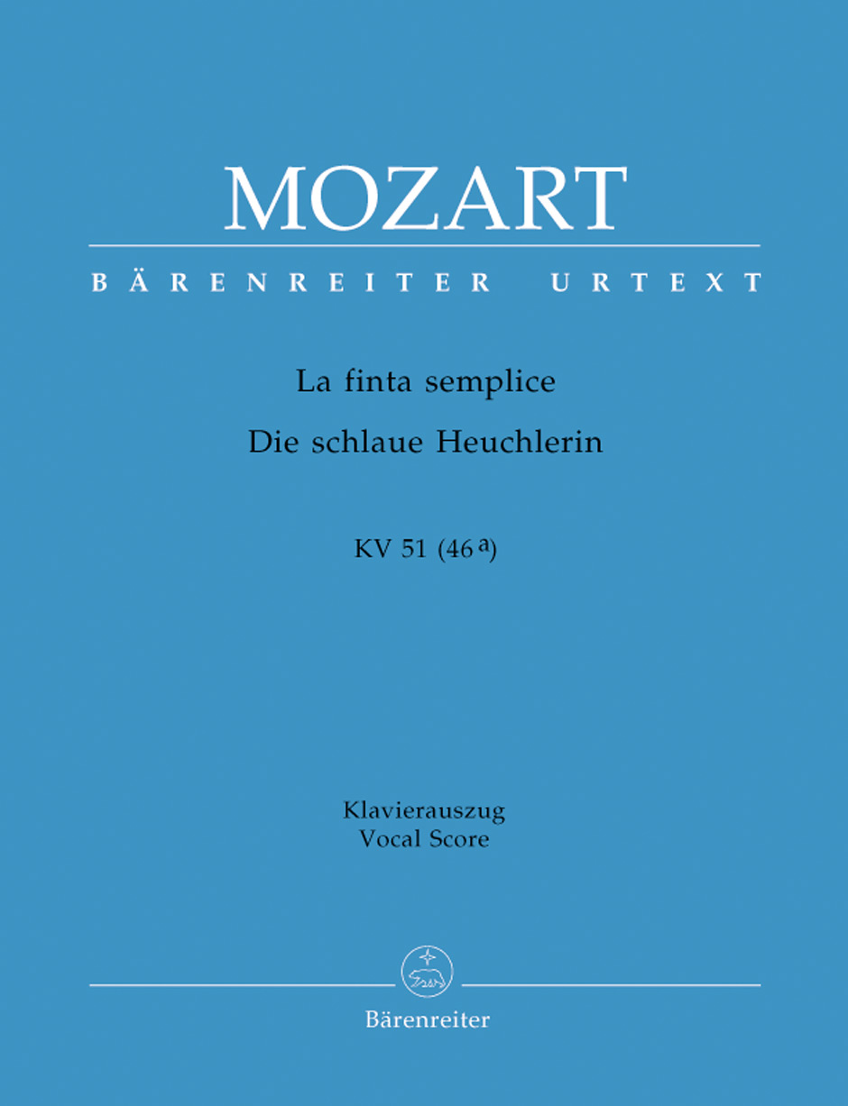 MOZART W.A. - LA FINTA SEMPLICE K 51 (46a) URTEXT
